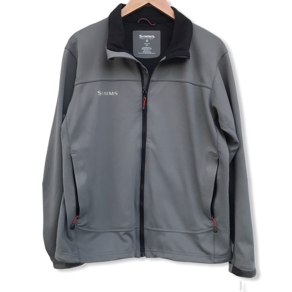 Simms Gray Windbreaker Soft Shell Sz M